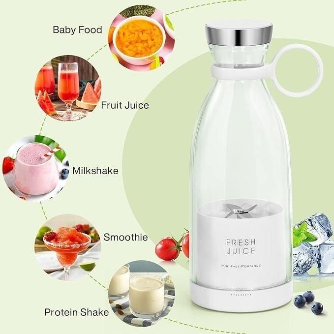 Portable Mini Juice Blender USB Rechargeable Mixer Juicer