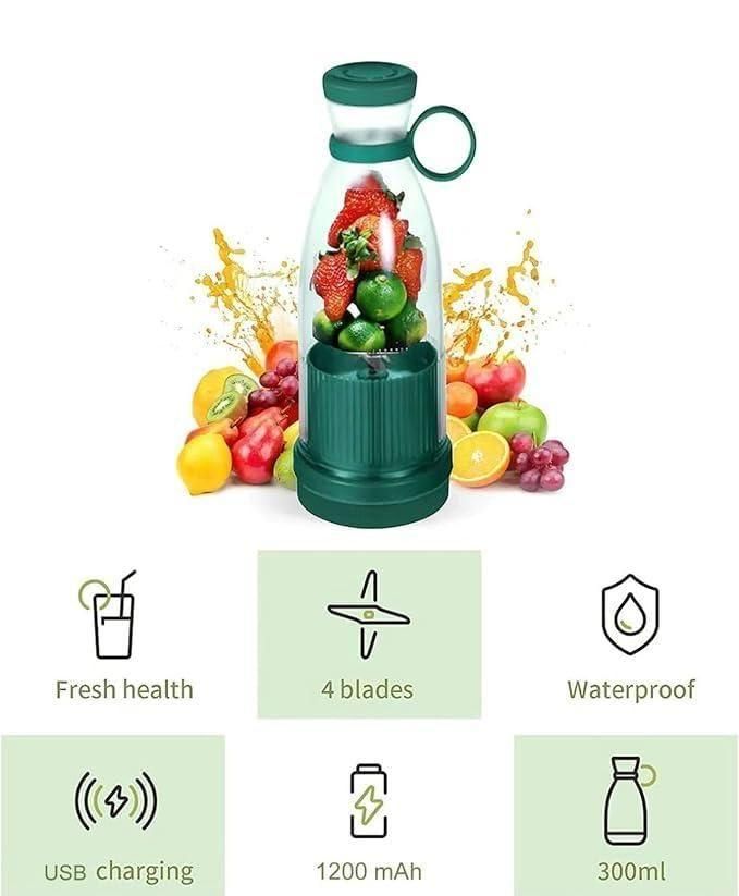 Portable Mini Juice Blender USB Rechargeable Mixer Juicer